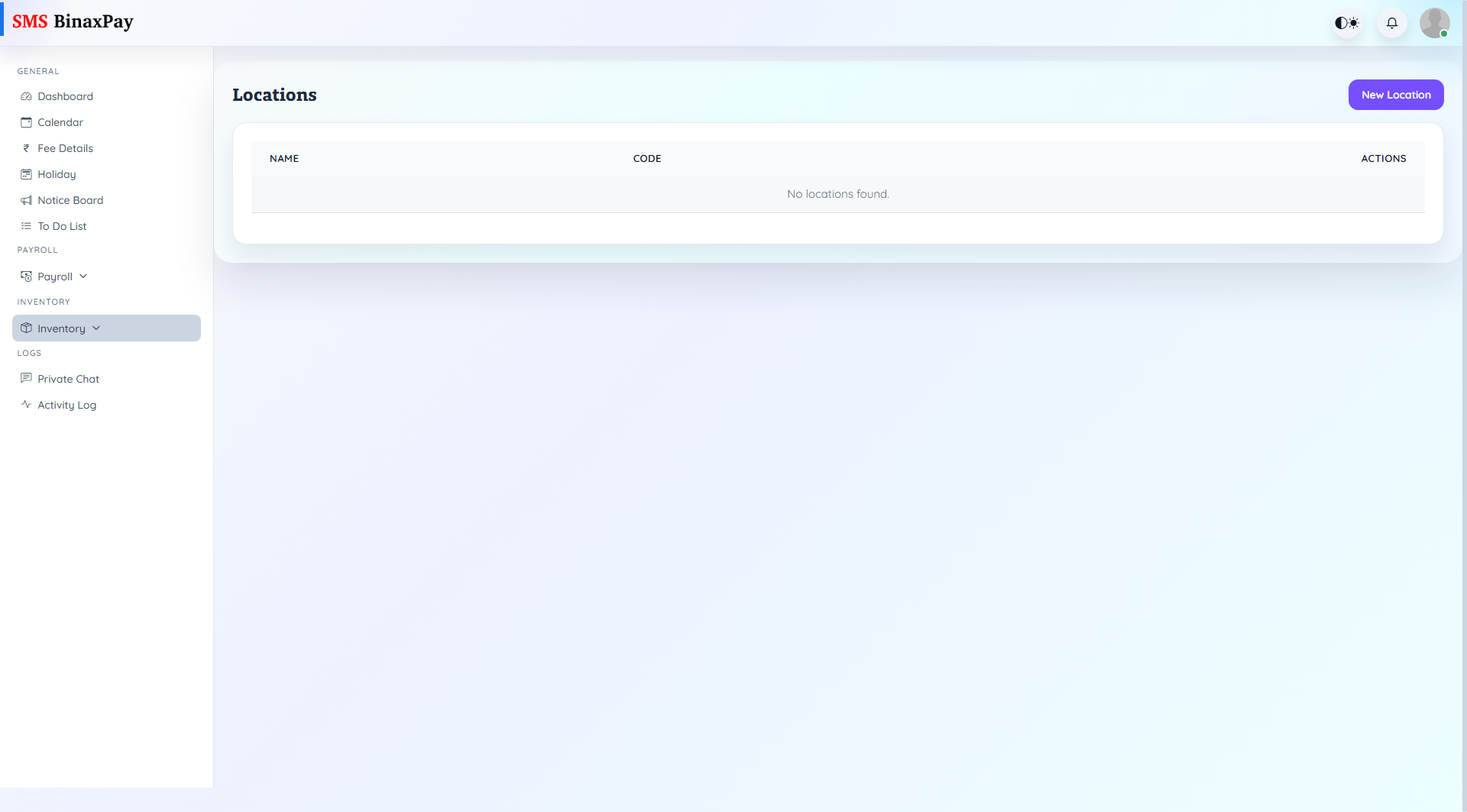 Locations screenshot 1