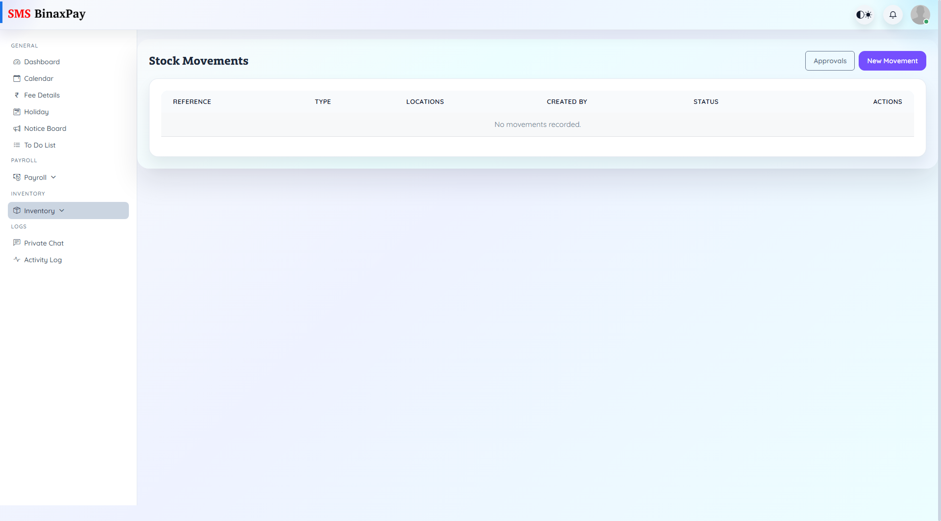 Movements screenshot 1