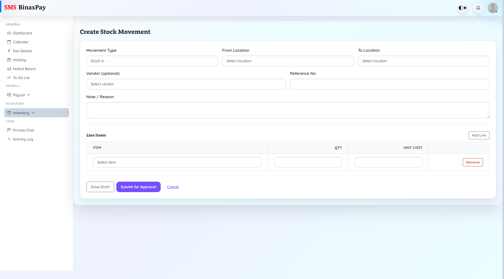 Movements screenshot 2