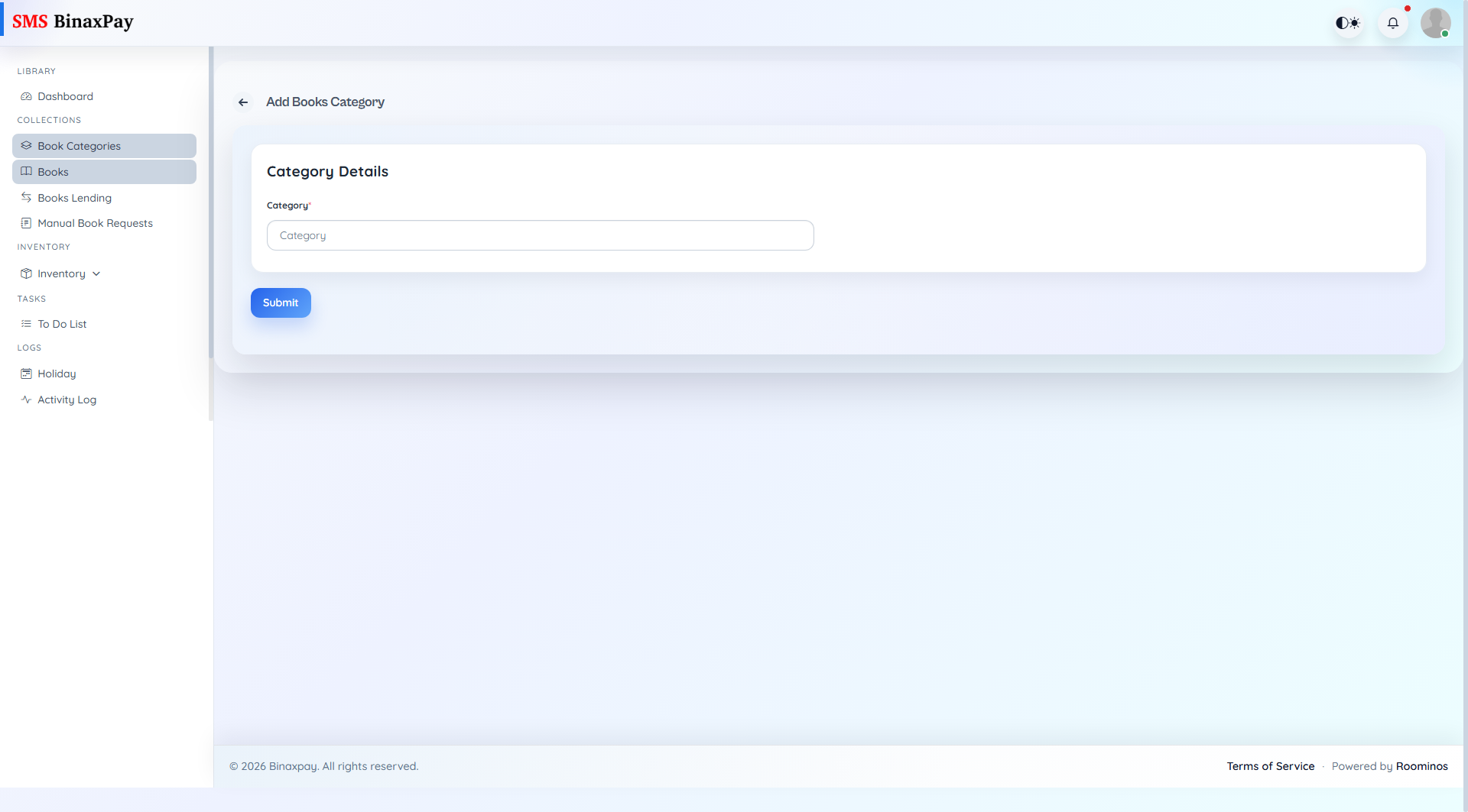 Book Categories screenshot 2