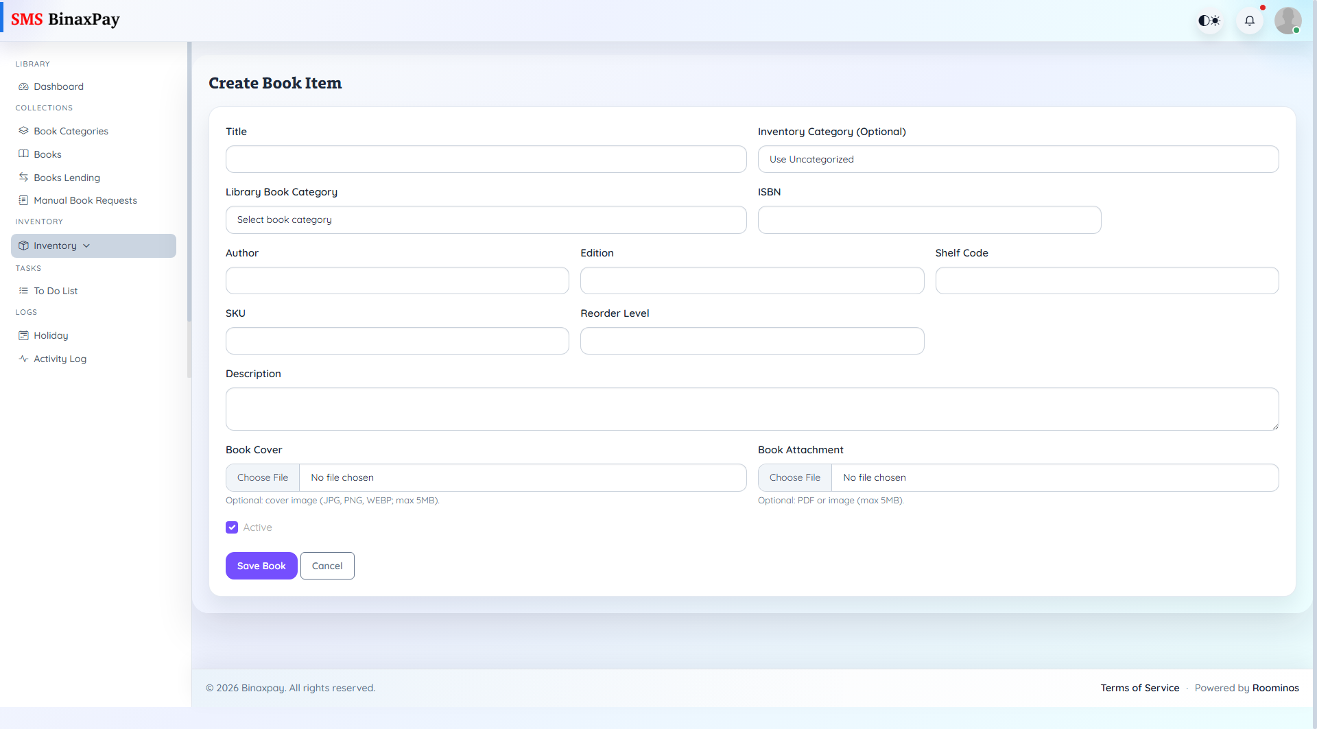 Inventory Books screenshot 2