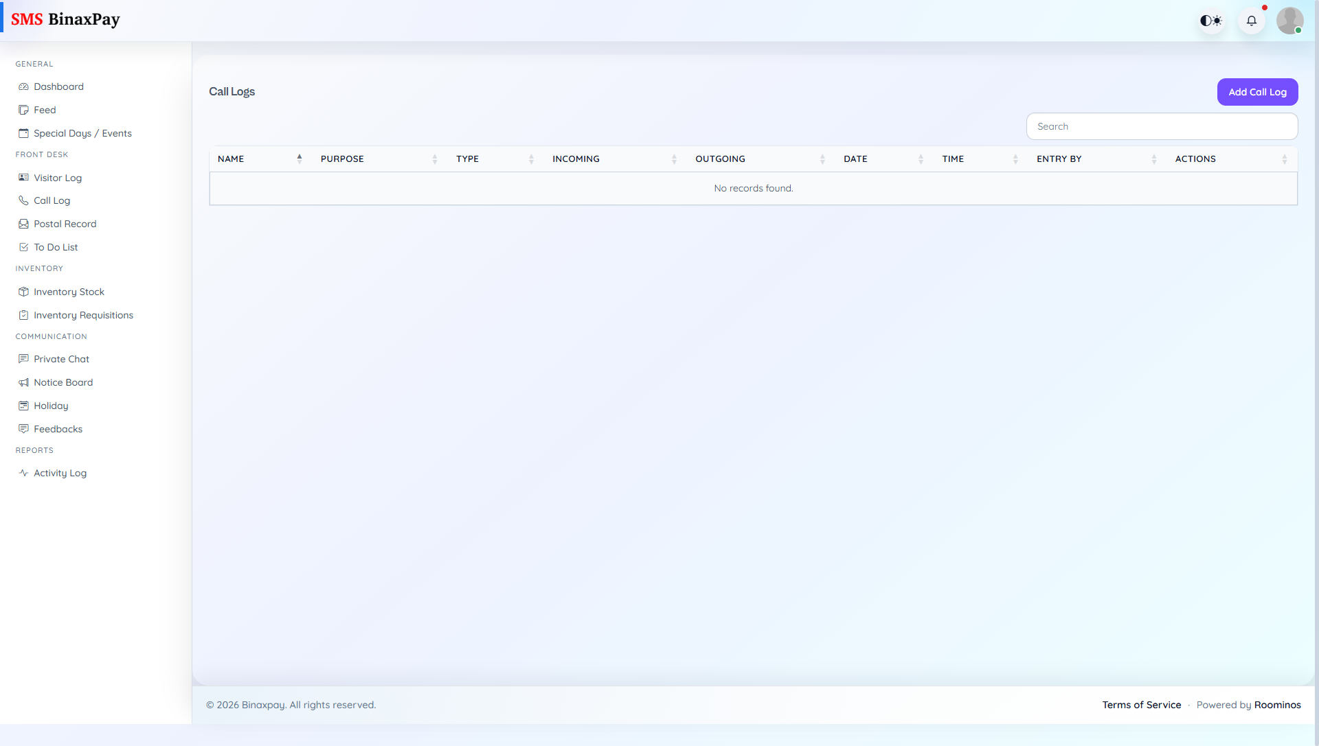 Call Log screenshot 1