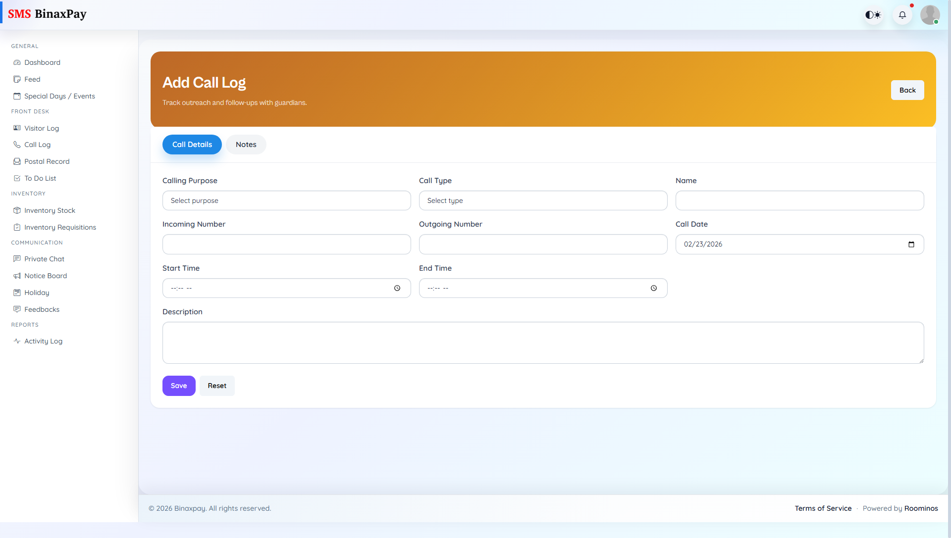 Call Log screenshot 2