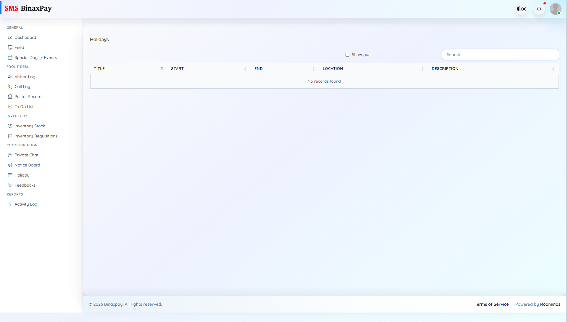 Holiday screenshot 1