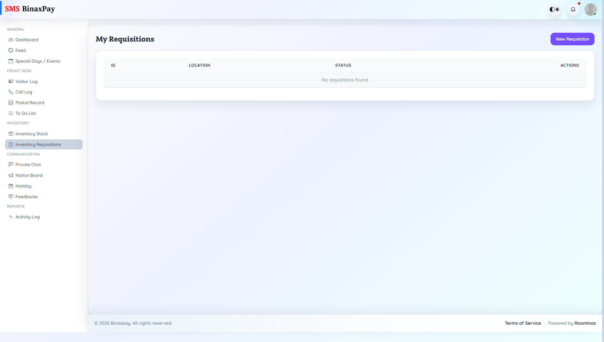 Inventory Requisitions screenshot 1