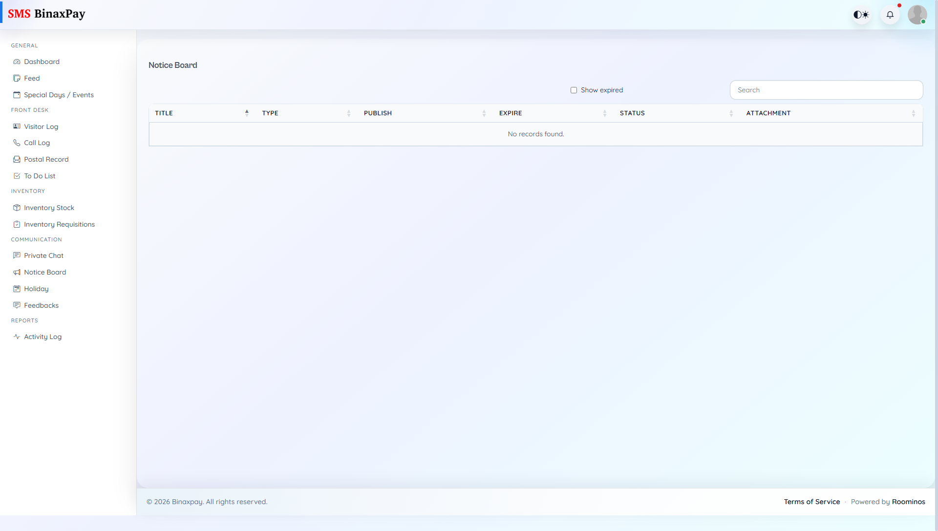 Notice Board screenshot 1