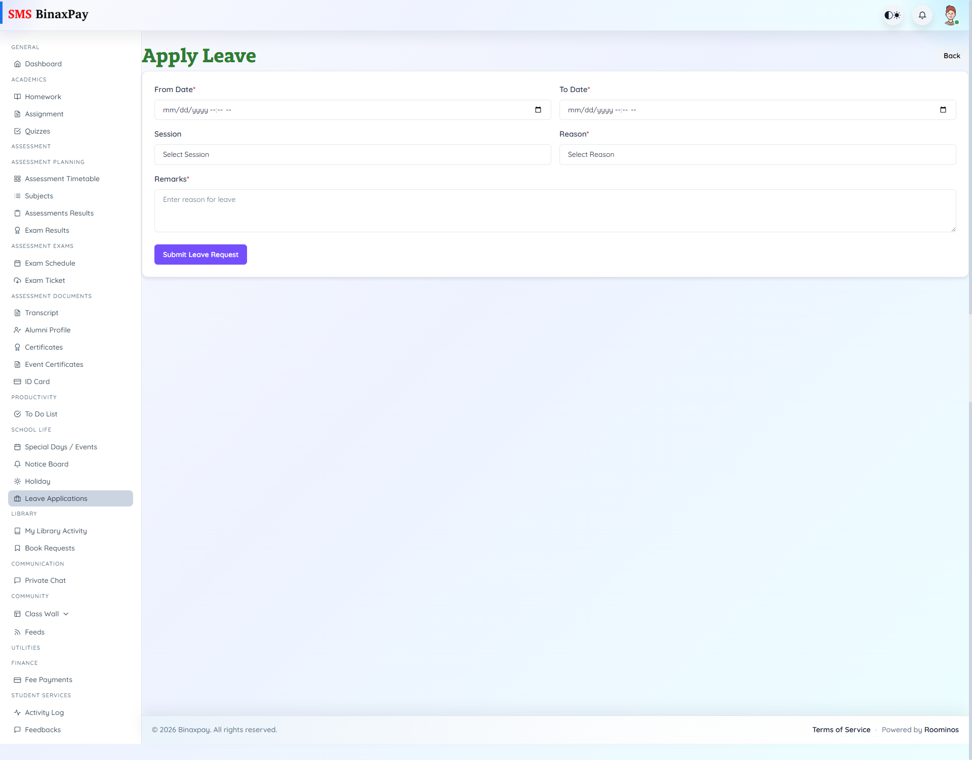 Leave Applications screenshot 2