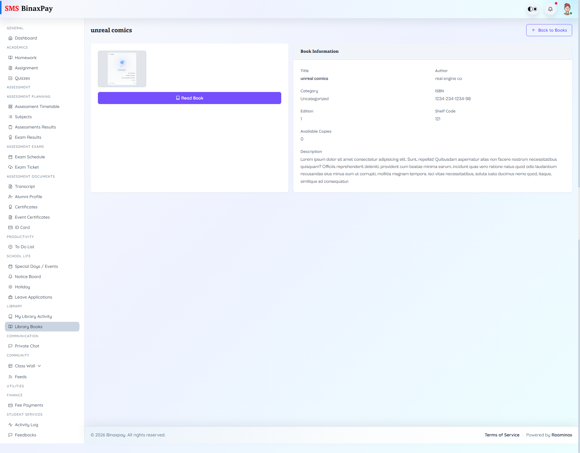 Library Books screenshot 1