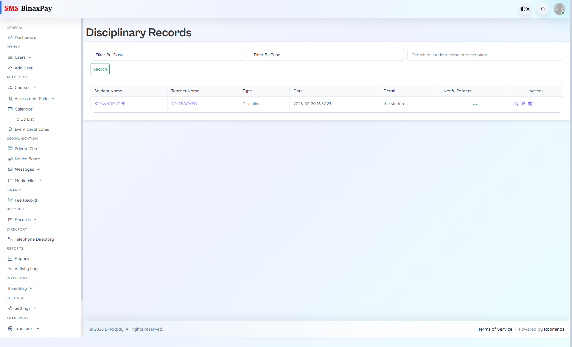 Disciplinary Records screenshot 1