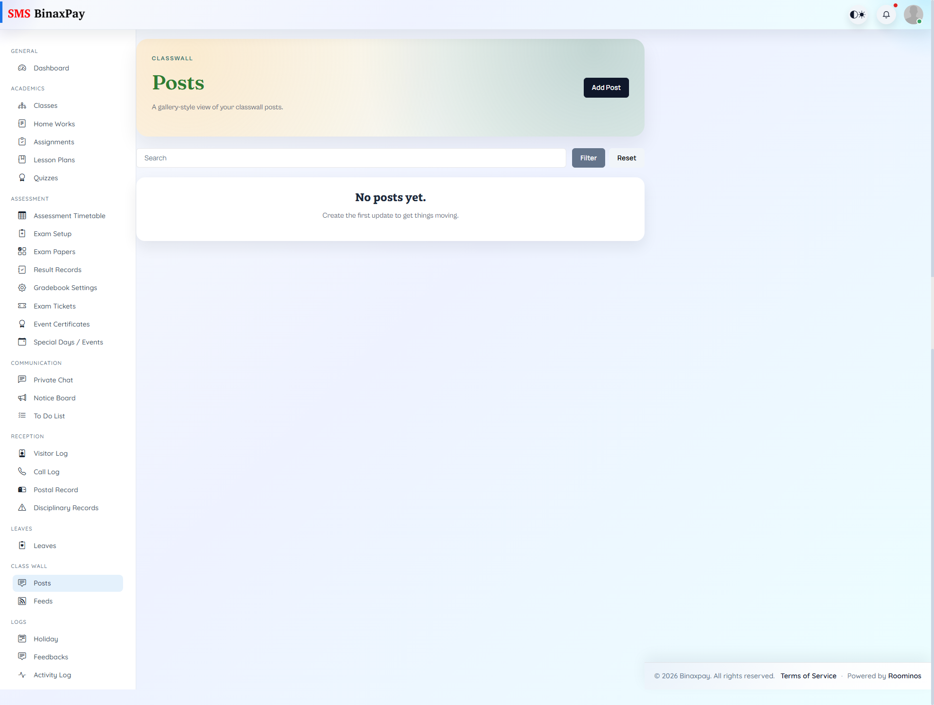 Class Wall Posts screenshot 1