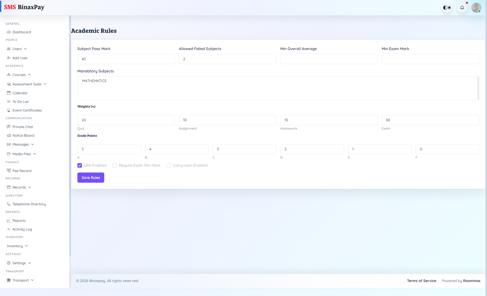 Assessment Suite screenshot 3
