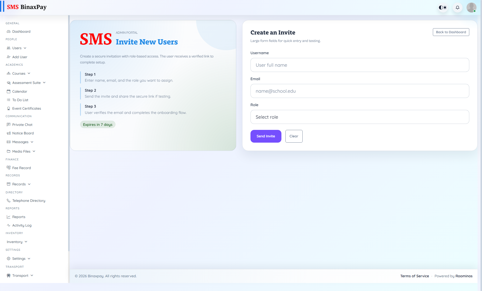 Add User screenshot 1