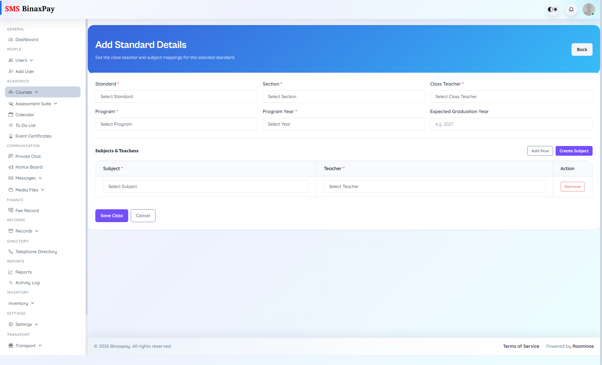 Courses screenshot 2