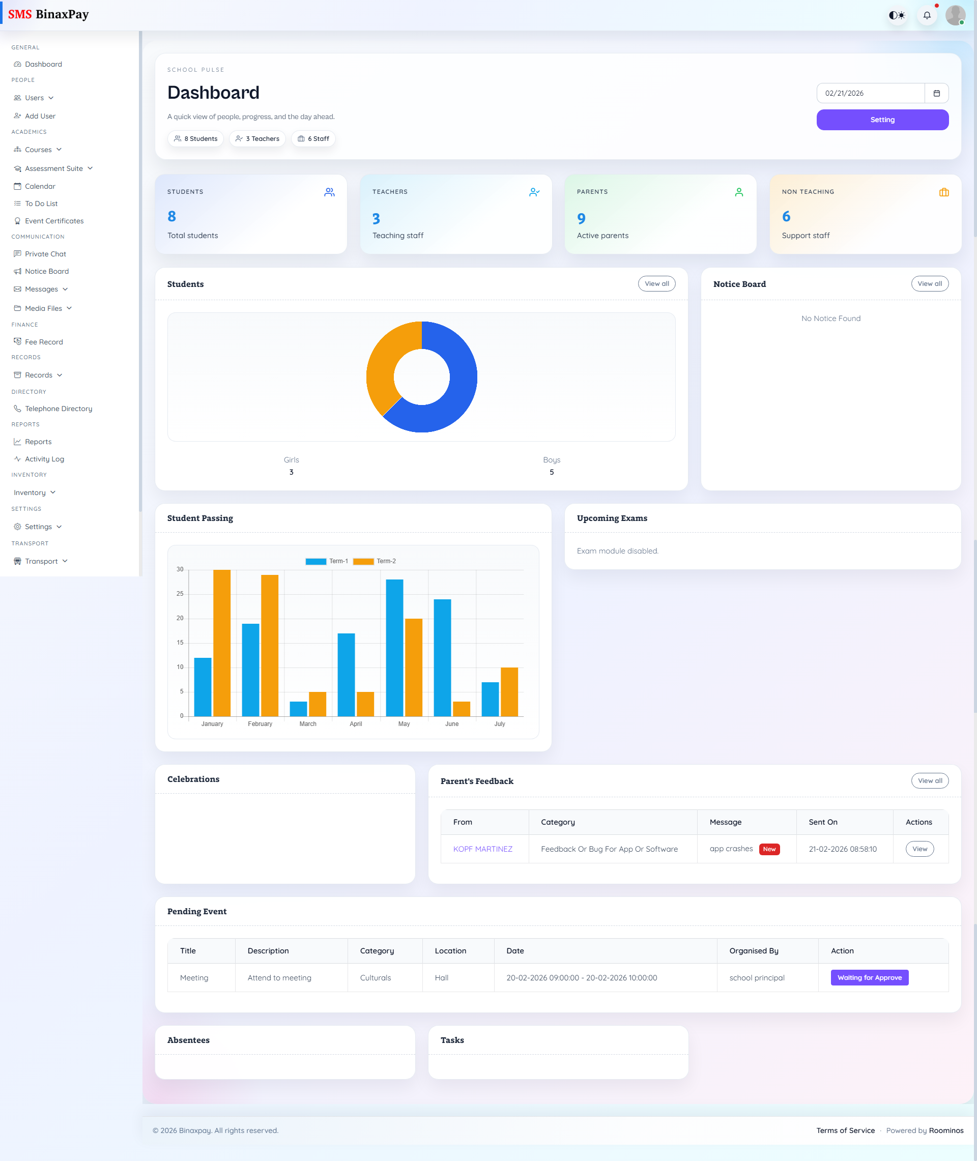 Dashboard screenshot 1