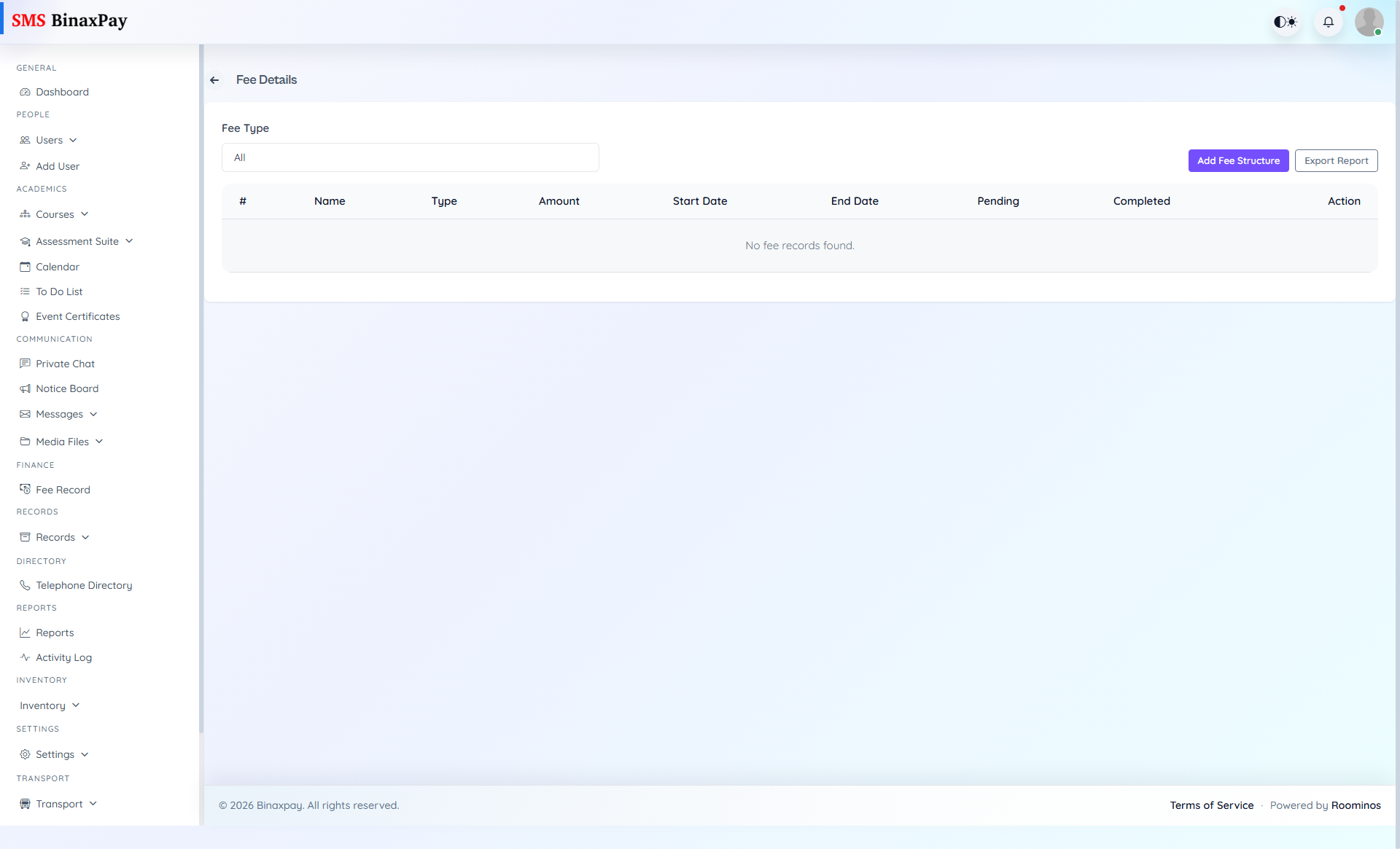 Fee Record screenshot 1
