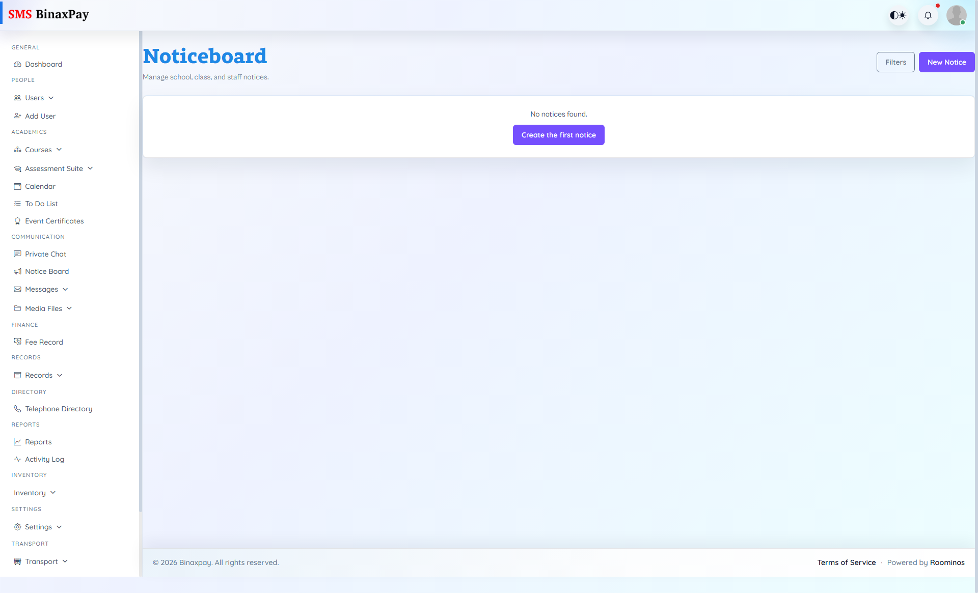 Notice Board screenshot 1