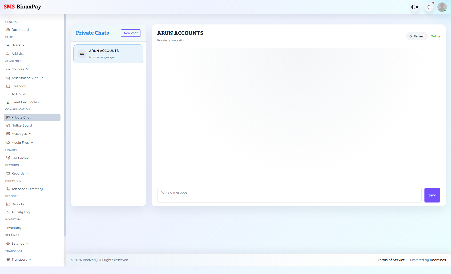 Private Chat screenshot 1